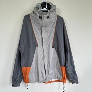 Harley-Davidson Mens MEDIUM Vintage y2K Rain Jacket Windbreaker Lightweight